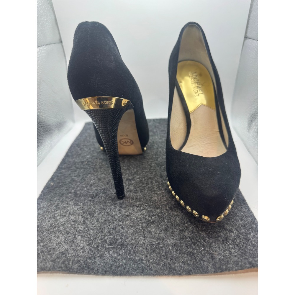 Michael Kors Ailee Studded Suede Platform Pumps size 6.5 - Picture 7 of 15